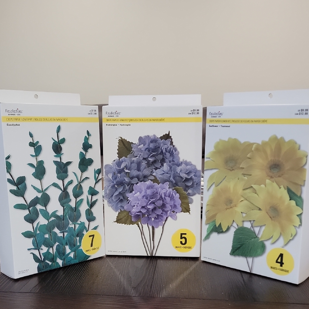 Recollections Crepe Paper Flower Kits